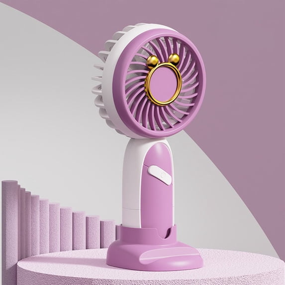 Portable Handheld Fan USB Rechargeable Mini Fan Student Cooling Fan Quiet Personal Fan Pocket Size Travel Dorm Office Summer Breeze Strong Airflow Pocket Cooler Commute Heat Relief Pocket Fan Pro