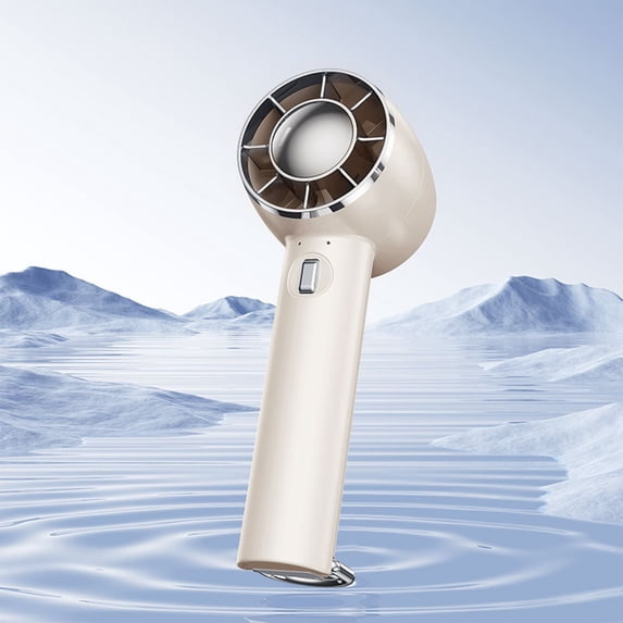 Portable Handheld Fan, Usb Rechargeable Mini Chilling Fan with Brushless Motor, Quiet Private Clip Fan for Travel Camping Office Vehicle Desktop Use