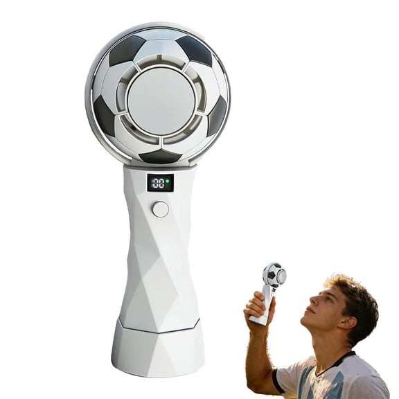 Portable Handheld Fan with Mist Spray, 3 Speed Personal Cooling Fan with Ice Pad, Rechargeable Mini Fan for Travel Outdoor Sports