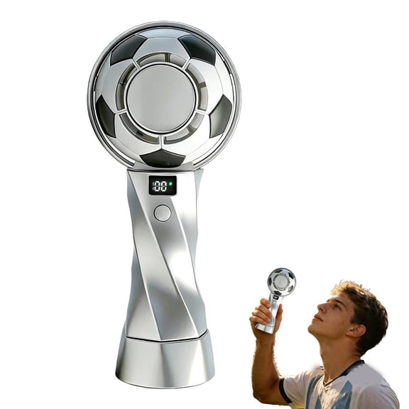 Portable Handheld Fan with Mist Spray, 3 Speed Personal Cooling Fan with Ice Pad, Rechargeable Mini Fan for Travel Outdoor Sports