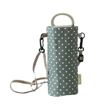 Portable Handheld Hanging Rope Water Cup Bag Adjustable Shoulder Strap
