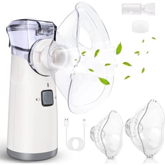 Portable Handheld Humidifier – 5 Micron Ultra-Fine Mist, USB/Battery Powered, Auto-Clean, Quiet Personal Humidifier for Home, Office & Travel