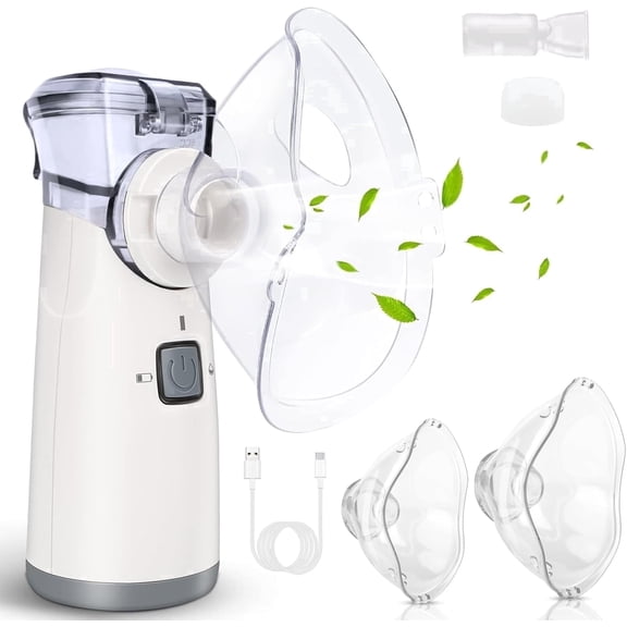 Portable Handheld Humidifier 5 Micron Ultra-Fine Mist, USB/Battery Powered, Auto-Clean, Quiet Personal Humidifier for Home, Office & Travel