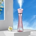 thumbnail image 1 of Portable Handheld Humidifier - Nano Spray Face Steamer, USB Rechargeable, Visual Water Tank, Mist Hydrating Humidication for Skin Care, Daily Makeup Facial Mister - Pink, 1 of 6