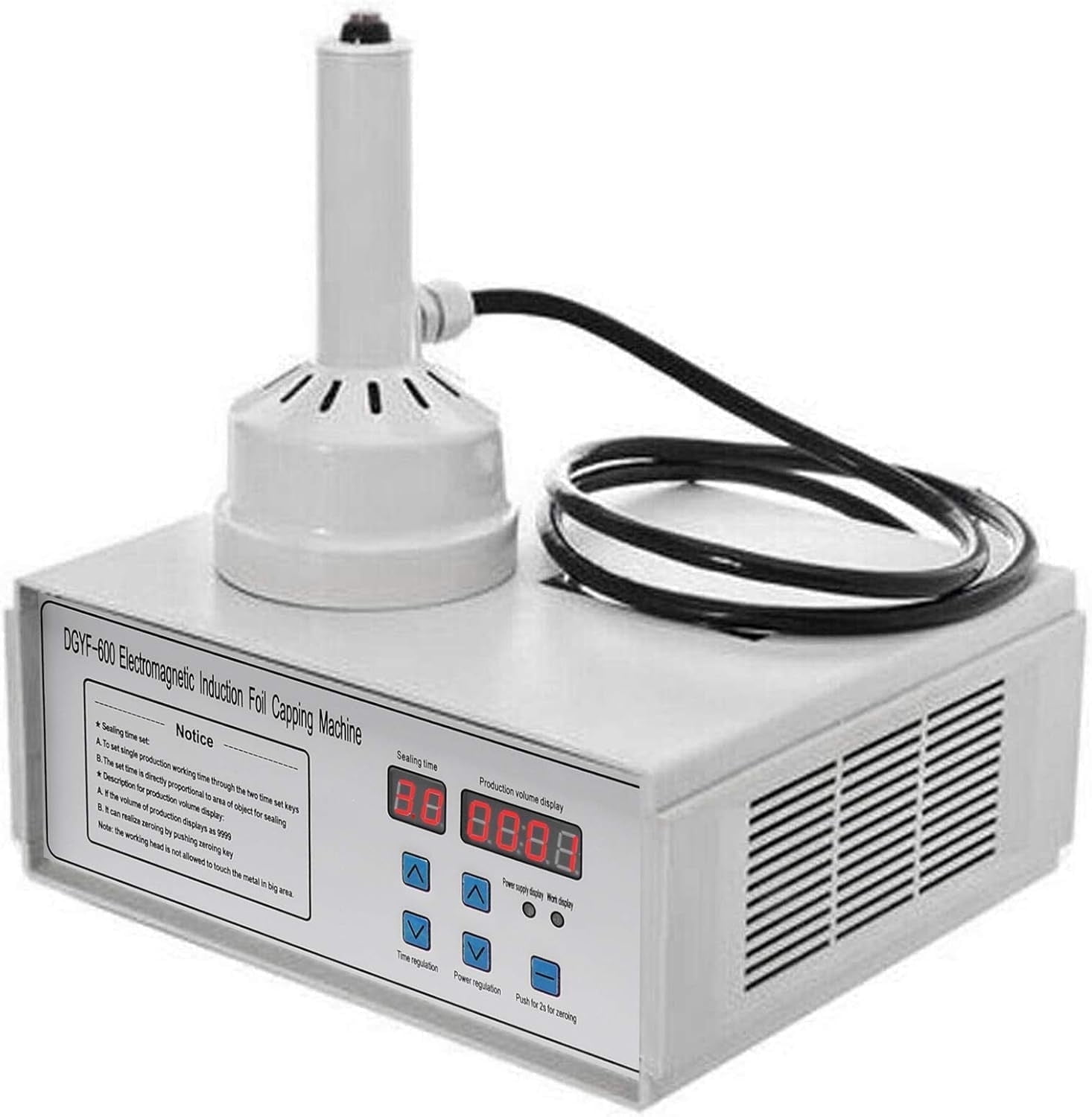 Portable Handheld Induction Sealer 20mm-100mm 110V Induction Sealing Machine White Bottle Cap Sealing Machine