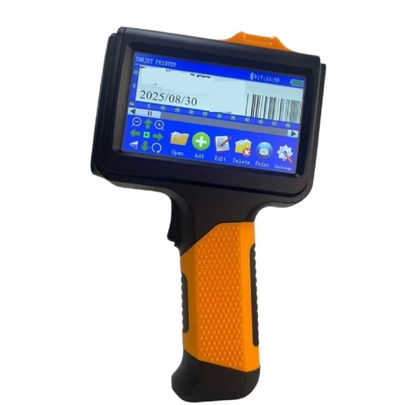 Portable Handheld Inkjet Printer 4.3 Touch Screen Quick Drying Coding Machine Label/Card Printer ,Crisp Output