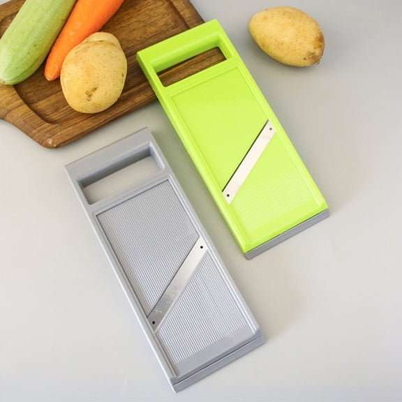 Portable Handheld Mandoline Slicer with Stainless Steel Blade, Multipurpose Cutter for Vegetables, Fruits, Potatoes and Cheese