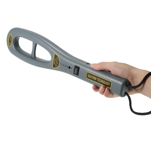 Portable Handheld Metal Detector High Sensitivity Security Scanner Wand with Buzzer and Vibration Alarm for Airport, School, and Crowd Control (Dark Grey)