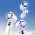 thumbnail image 1 of Portable Handheld Mini Fan, 6 Speeds 16900RPM High Speed Fan with LED Display, USB Rechargeable Mini Fan with Lanyard for Makeup, Travel, Outdoor & Daily Use, 1 of 5