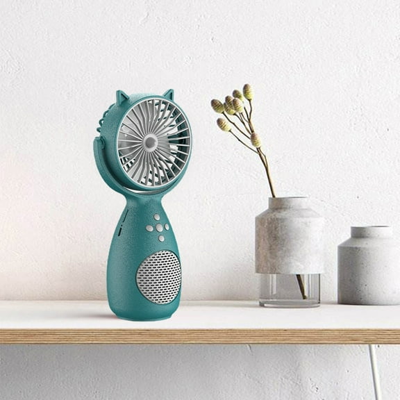 Portable Handheld Mini Fan Bluetooth Speaker Multifunctional Silent Personal Air Cooler Ideal for Home Dormitory Use
