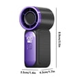 thumbnail image 1 of Portable Handheld Mini Fan with Digital Display Turbine, Type-C Usb Rechargeable High Wind Outdoor Personal Fan for Travel Beach Essentials Camping Hiking Office Commuting Library Sports, 1 of 9