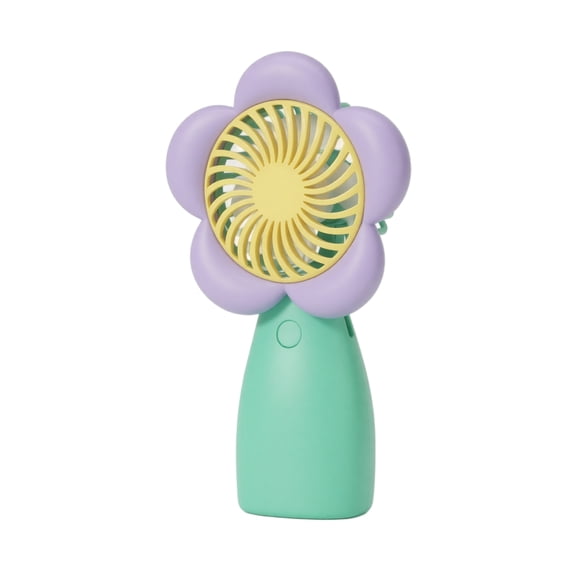 Portable Handheld Mini Fan, High Velocity Personal Fan USB Rechargeable, Mini Fan with Lanyard for Makeup, Travel, Outdoor Fan for Women Gift(Purple)