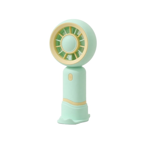 Portable Handheld Mini Fan, Neck Fan, Desk Fan, 180° Adjustable,Display Electricity in Real Time, USB Rechargeable Foldable Fan, Quiet Personal Fan(Green)