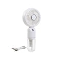 thumbnail image 1 of Portable Handheld Mini Fan, Neck Fan, Desk Fan, 180° Adjustable,Display Electricity in Real Time, USB Rechargeable Foldable Fan, Quiet Personal Fan(White), 1 of 8