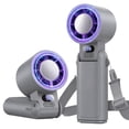 thumbnail image 1 of Lolsea Portable Handheld Mini Fan, 1-199 Speed Adjustable Turbo Desk Fans with 5000mAh Rechargeable Battery, LED Display, 1 of 8