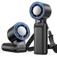 thumbnail image 1 of Lolsea Portable Handheld Mini Fan, 1-199 Speed Adjustable Turbo Desk Fans with 5000mAh Rechargeable Battery, LED Display, 1 of 8