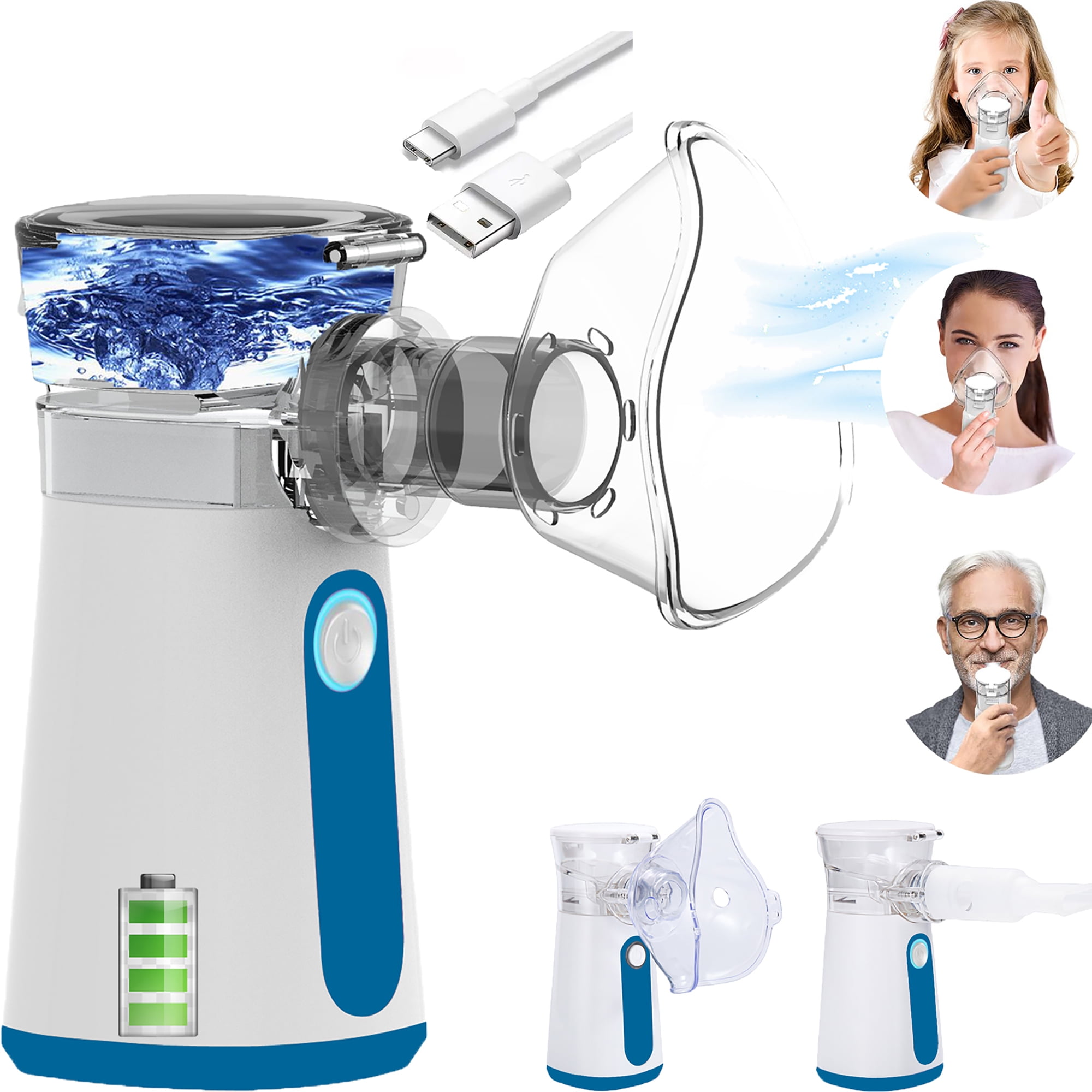 Portable Handheld Mini Humidifier 3 Mist Modes for Adults & Kids