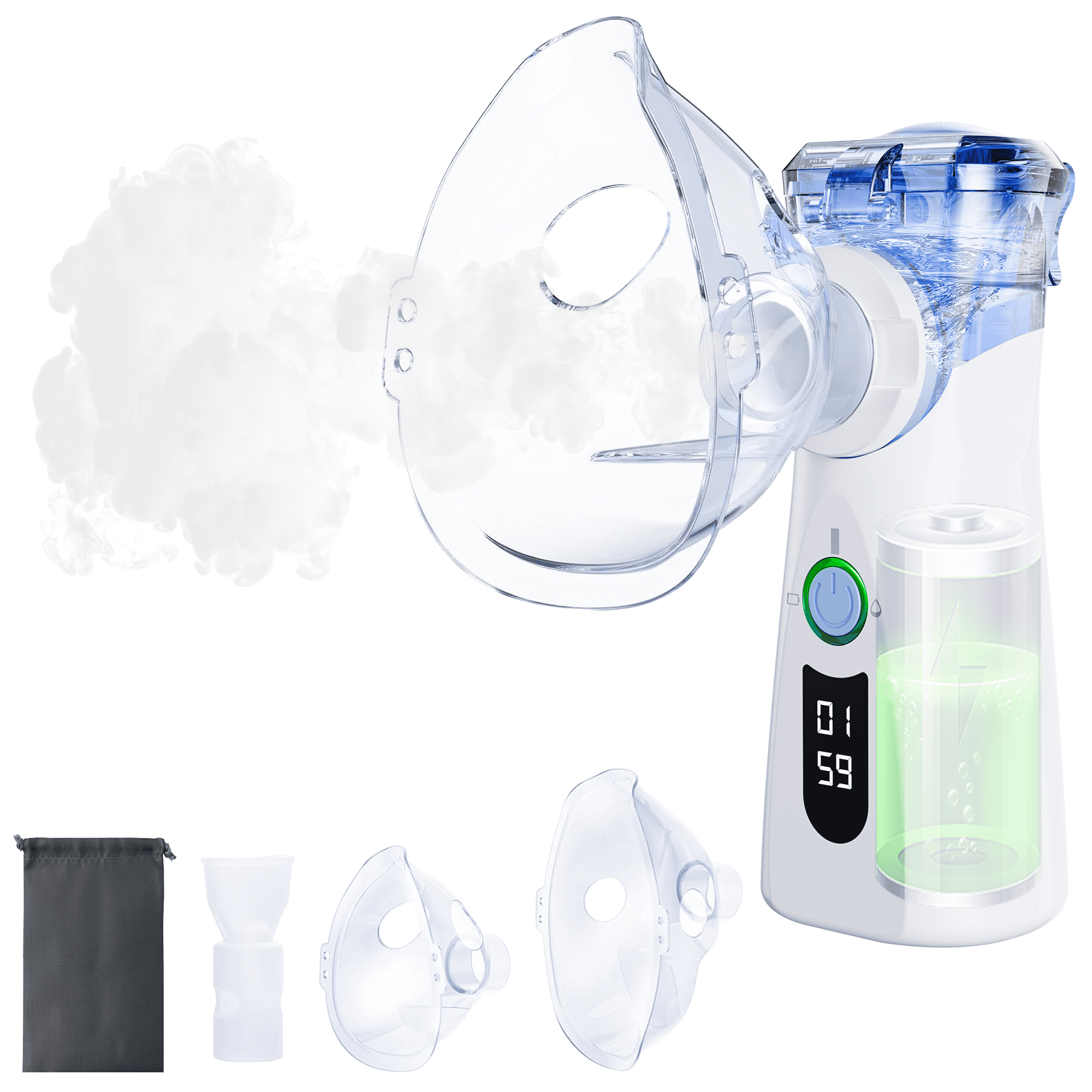 Portable Handheld Mist Device for Home Use Quiet Mesh Atomizer for ...