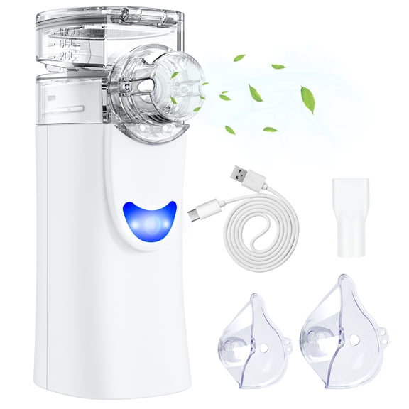 Portable Handheld Mist Device for Home Use Quiet Mesh Atomizer for Adults & Kids