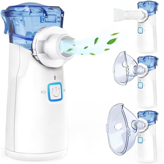Portable Handheld Mist Machine for Adults & Kids with Portable Design, Easy to Use & Clean, Silent, Efficient Atomization for Home and Travel Use