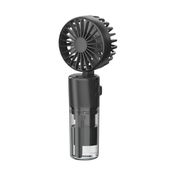 Portable Handheld Misting Fan with Foldable Design for Outdoor and Desk Use,4 Speed Adjustable Airflow,Neck Hanging Function,USB Rechargeable Battery,2 in 1 Cool and Mist