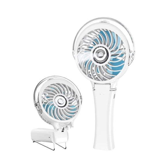 Portable Handheld Misting Fan, Rechargeable Personal Mister Fan, Battery Operated Spray Water Mist Fan, Foldable Electric Mini Cooling Hand Fans for Beach Travel Outdoors Makeup(Royal Blue)