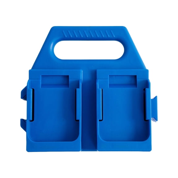 Lightweight Battery Storage Rack Impact Resistant Multiple Unit Capacity Ergonomic Handle For Garage Construction Site