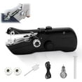thumbnail image 1 of Portable Handheld Sewing Machine, Mini Sewing Machines for Clothes,Fabrics,DIY Home Travel, DIY Projects at Home or Travel, Quick Stitching with Accessory Kit (USB Black), 1 of 7