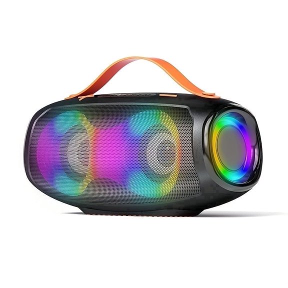 BYWOBEAR Portable Handheld Speaker with Cool and Eye-Catching Lights, Supporting Wireless, USB, microSD Card, and AUX Modes Perfect for Everyday Entertainment and Gatherings!