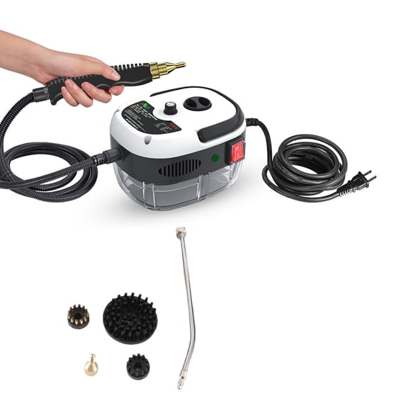 Portable Handheld Steam Cleaner High Temperature Pressurized Steam Cleaning Machine with Brush Heads for Kitchen Furniture Bathroom Car