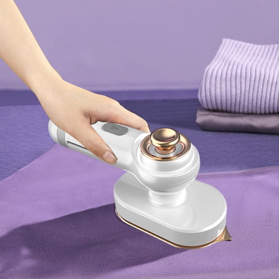 Portable Handheld Steam Iron, 26W Mini Travel Iron for Clothes, Fast 20-Second Heat Up, Leak-Proof Design for Vertical & Horizontal Use, Gentle Steam on All Fabrics, White