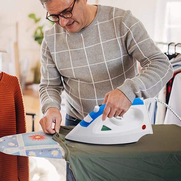 Portable Handheld Steam Iron 1200W for Clothes, Five-Temperature Adjustment with Thermostat Control