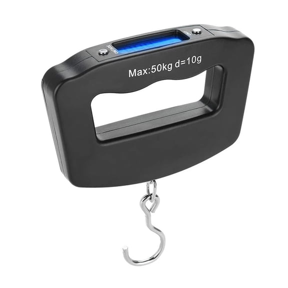Portable Handheld Travel Luggage Electronic Scale Digital LCD Hanging Suitcase Weighting Scale LCD 50 Kg 10g For Fishing Luggage ,Easy to Use