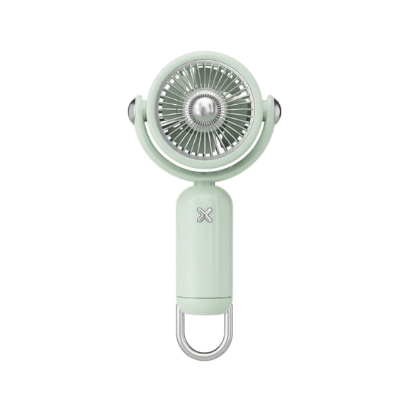 Portable Handheld Turbo Fan,180° Adjustable Foldable Desk Fan,5-Speed LED Display Foldable HandHeld Fan,4000mAh Battery Rechargeable Personal Cooling Fan for Travel & Outdoor Use(Green)
