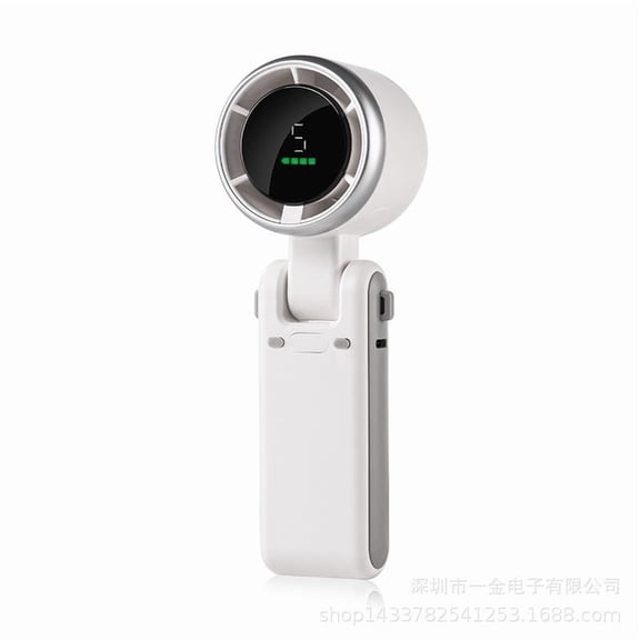 Portable Handheld Turbo Fan, 5 Gear Wind, Battery Operated, Up to 12 Working Hours, 3 IN 1 Hand Fan with Air Turbo Tech Cooling Fan for Outdoor Activities, Travel, Working