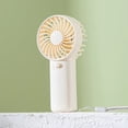thumbnail image 1 of Portable Handheld Turbo Fan, Battery Powered, 3X2 In, Small Personal Cooling, Outdoor Camping, Beige, 1 Pc, 1 of 3