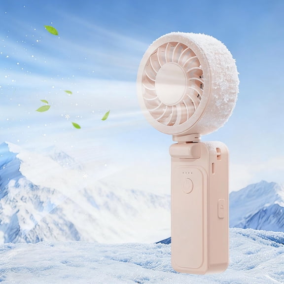 Portable Handheld Turbo Fan, Foldable Mini Fan with Air Turbo Tech, 4 Speeds Settings, Long Lasting with Large Capacity Battery, Quiet Performance, Compact and Portable