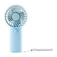 thumbnail image 1 of Portable Handheld Turbo Fan, Handheld Fan Rechargeable, 3.5X6 In, High Airflow, Outdoor Trips, Camping, Blue, 1 Pc, 1 of 2