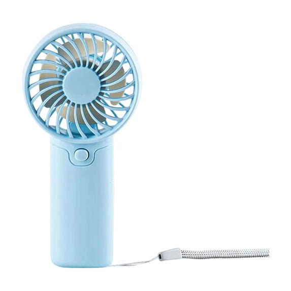 Portable Handheld Turbo Fan, Handheld Fan Rechargeable, 3.5X6 In, High Airflow, Outdoor Trips, Camping, Blue, 1 Pc