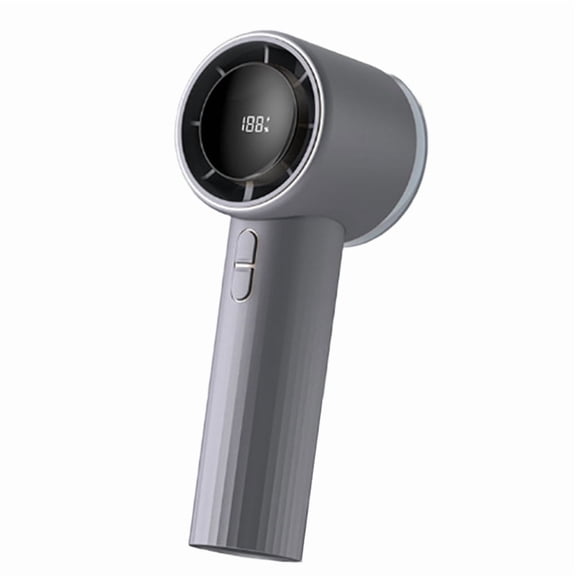 Portable Handheld Turbo Fan High Speed Rechargeable Powerful Mini Hand Fan with Flashlight, Digital Display,Travel/Home