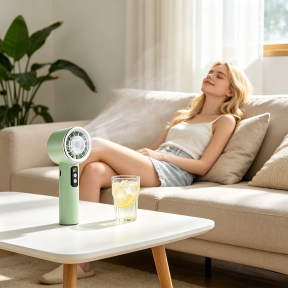Portable Handheld Turbo Fan, Rechargeable Hand Cooling Fan, Mini Pocket Fans For Camping Outdoor Travel