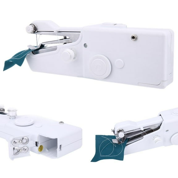 Portable Handle Sewing Machine Handy Quilling Tool Mini Electric Handheld Sewing+machines Easy Use Needles