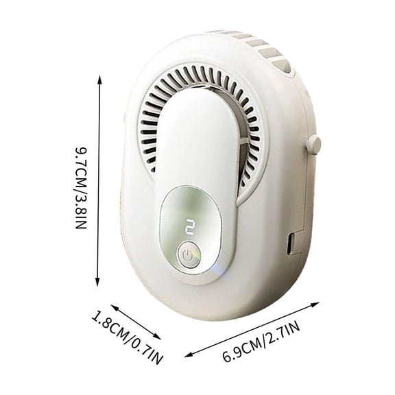 Portable Hanging Fan, Rechargeable Battery Operated, Powerful Cooling for Camping & Outdoor Use