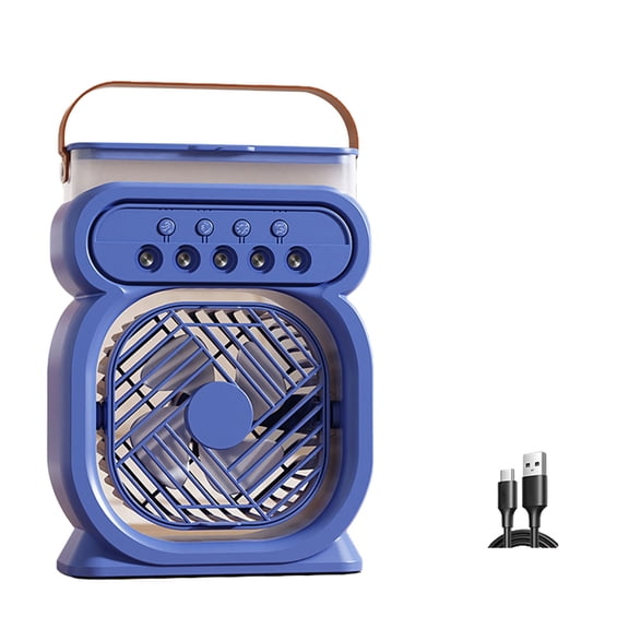 Portable Hanging Fan with Light Adjustable Cooling Fan Suitable for Outdoor Activity Office and Student Use