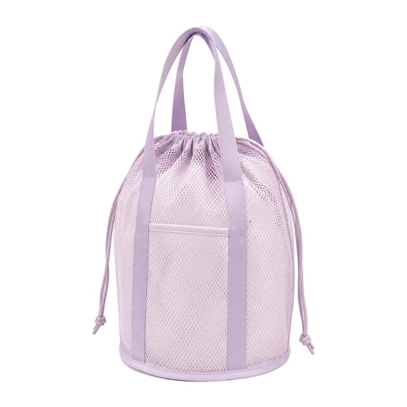 Portable Hanging Mesh Shower Caddy with External Pocket Sandproof Travel Tote Gym Camping Dorm Bathroom Toiletry Organizer for Men Women