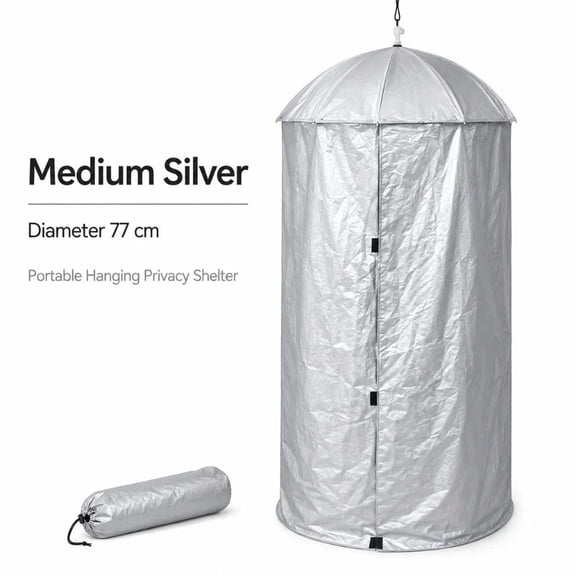 Portable Hanging Privacy Shelter Tent, Pop Up Changing Shower Toilet Tent for Camping Car Tailgate Outdoor Activities 77/90cm