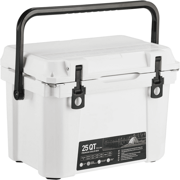 Portable Hard Cooler Heavy-Duty Insulated Ice Chest Box with Handle for Keeps Ice Up to 5 Days,Ideal for Travel,Camping, Beach,and Outdoor Adventures