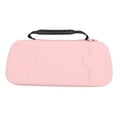 thumbnail image 1 of Portable Hard Shell Carrying Case for Handheld Consoles Travel Protective Storage Bag with Accessories Pockets TF Card Slots and Charger Compartment Shockproof Organizer Pink, 1 of 4