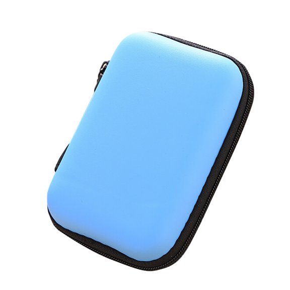 Portable Hard Shell Electronics Organizer - Mini EVA Travel Case for Charging Cables, Wall Chargers and Earbuds - Small Carrying Pouch for Fidget Spinners and Small Accessories