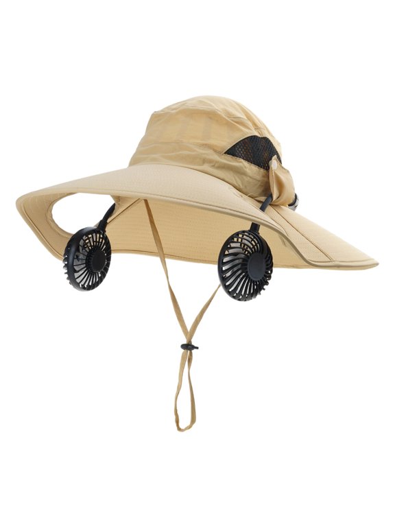 Portable Head Cooling Cap Detachable Built In draft And Adjustable Strap For Men Women